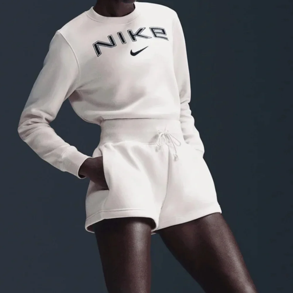 NWT Nike Sportswear Phoenix Fleece Shorts XS Cream High Waisted Cozy